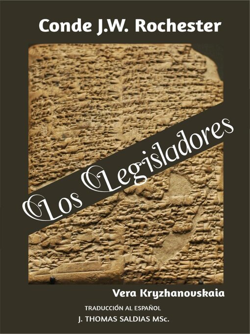 Title details for Los Legisladores by Conde J.W. Rochester - Available